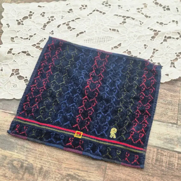 [BUNJANG] Roberto Cavalli Patterned Handkerchief Navy / 로베르토카발리 패턴 손수건 네이비
