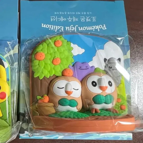 [BUNJANG] Pokemon Jeju Edition Random Magnet Set - Rowlet, Ditto, Dolhareubang Pikachu / 포켓몬 랜덤 마그넷 제주에디션 나몰빼미 돌하르방피카츄