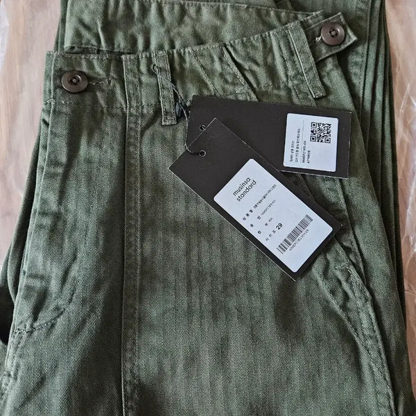 [BUNJANG] Musinsa Standard Cotton Herringbone Fatigue Pants / [29] 무신사스탠다드 코튼 헤링본 퍼티그 팬츠