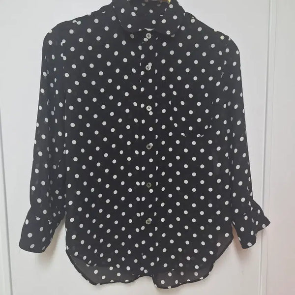 [BUNJANG] Junya Watanabe x Comme des Garçons Polka Dot Blouse - Size S / 준야 와타나베  X꼼데갸르송 도트 블라우스 S