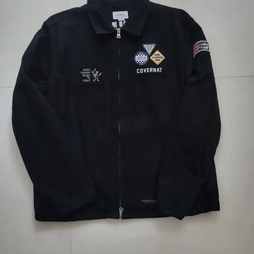 [BUNJANG] Covernat Double Zipper Patch Jacket / 커버낫 이중지퍼 패치 자켓
