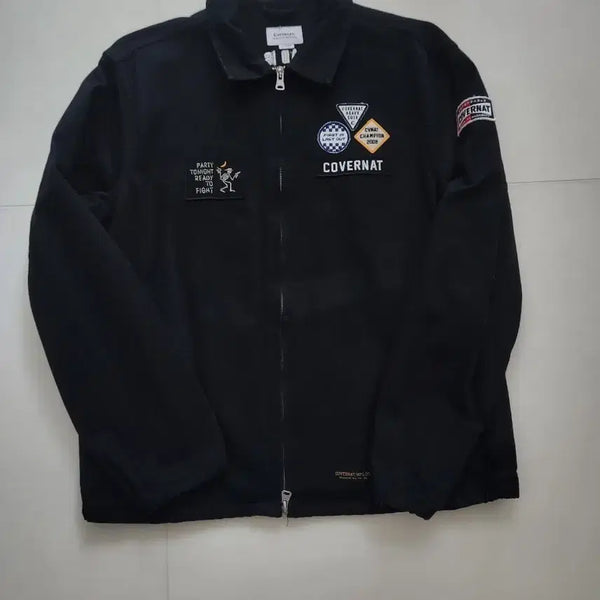 [BUNJANG] Covernat Double Zipper Patch Jacket / 커버낫 이중지퍼 패치 자켓