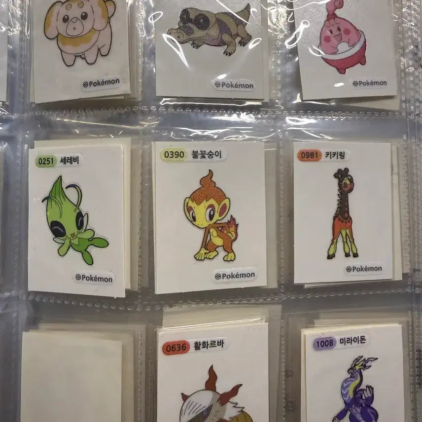 [BUNJANG] Pokemon Stickers (3rd, 4th, 5th, 9th Gen) Bundle Set / 포켓몬 띠부씰 3,4,5,9세대 일괄 판매