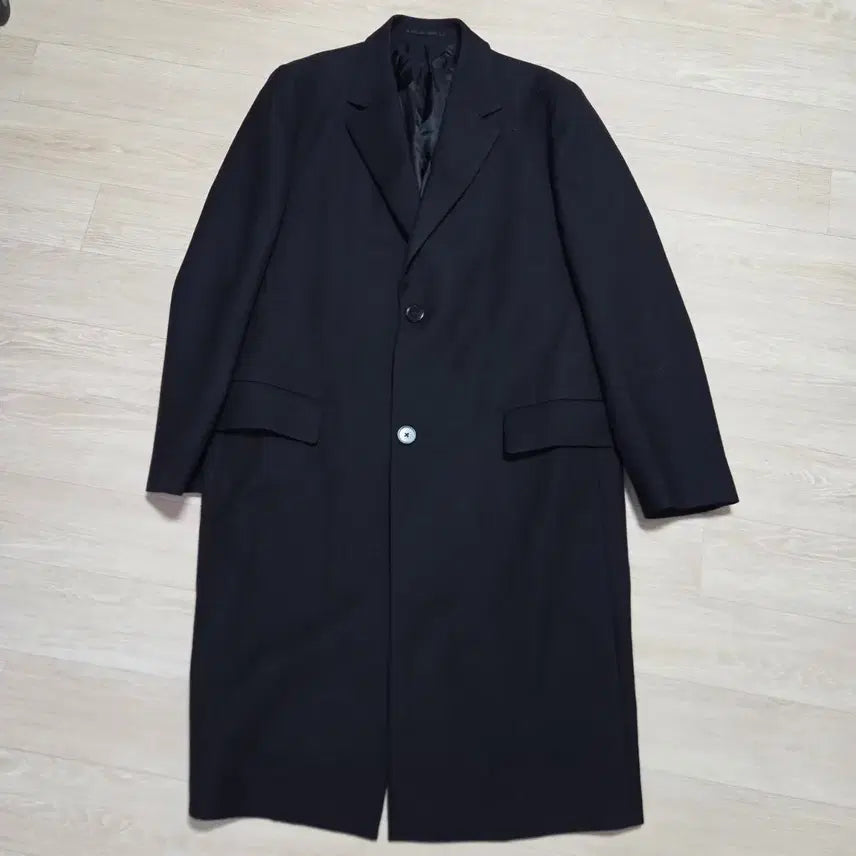 [BUNJANG] Theory Men's Bond Wool Luxe Two-Button Single Coat XL Black / 띠어리 맨 21 매장판 본드 울 럭스 남성 투버튼 싱글 코트 XL 블랙