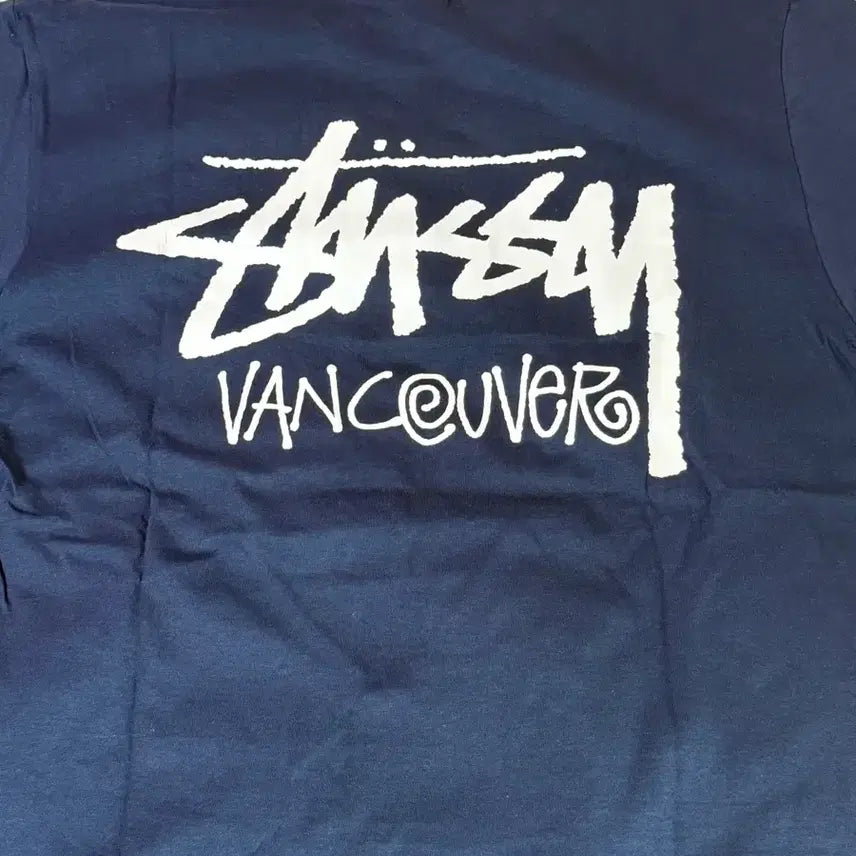 [BUNJANG] Stussy Vancouver T-Shirt Navy / L) 스투시 밴쿠버 티셔츠 네이비
