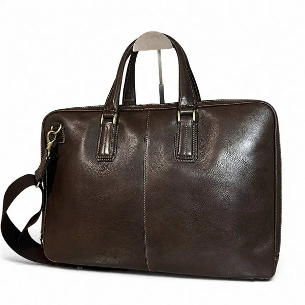 [BUNJANG] ultima TOKYO Full Grain Cowhide Leather 2-way Briefcase / 얼티마 도쿄 풀그레인 소가죽 2way 브리프케이스 요시다 포터 같은 공장
