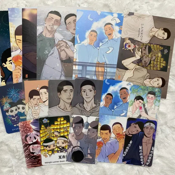 [BUNJANG] Slam Dunk Lee Myung-heon & Jung Woo-sung Postcard & Photocard Bundle / 슬램덩크 이명헌 정우성 명헌우성 엽서 포토카드 프박 굿즈