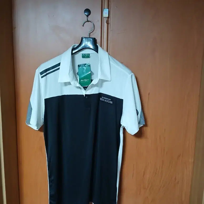 [BUNJANG] Ben Hogan Golf Wear Short Sleeve Polo Shirt White/Black / 벤호건 골프웨어 반팔 카라티 화이트/블랙