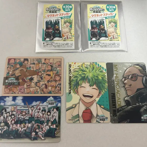 [BUNJANG] My Hero Academia Art Exhibition Magnet Set (4 Types) / 나히아 원화전 마그넷 4종