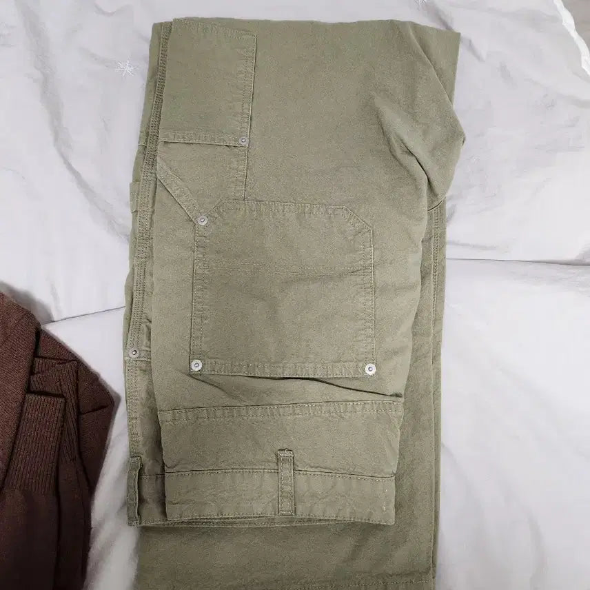 [BUNJANG] Brown Yak Double Knee Pants Olive Grey Size 4 (32) / 브라운야드 더블니 팬츠 올리브그레이 새상품! 4사이즈(32) 8월1일구매,네고가능