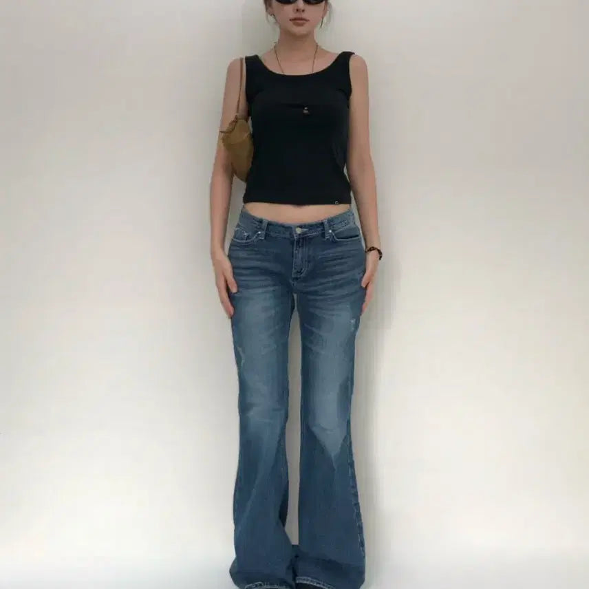 [BUNJANG] YUE Project Backstitch Bootcut Jeans / YUE project 백스티치 부츠컷 oot/ootj