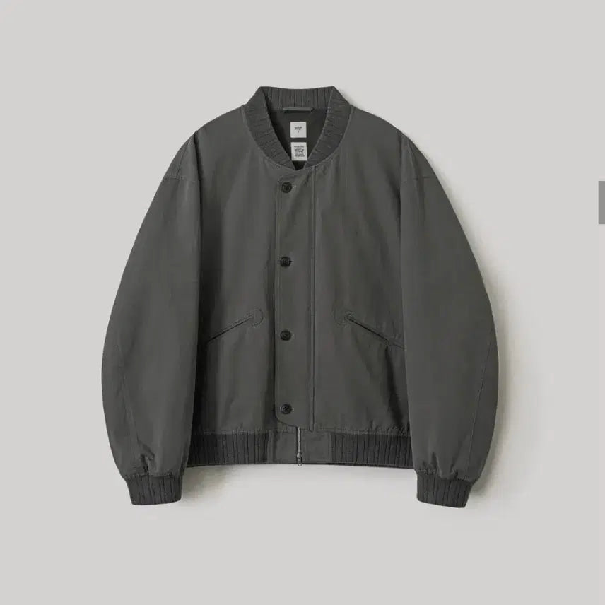 [BUNJANG] Another Office 26SS Brushed Bomber Jacket (Graphite) / [1]어나더오피스 BRUSHED BOMBER JACKET(GRAPHITE)