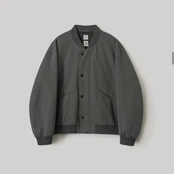 [BUNJANG] Another Office 26SS Brushed Bomber Jacket (Graphite) / [1]어나더오피스 BRUSHED BOMBER JACKET(GRAPHITE)