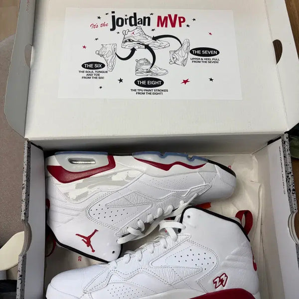[BUNJANG] Jordan MVP White Black Sneakers / 조던 MVP 화이트 블랙 275