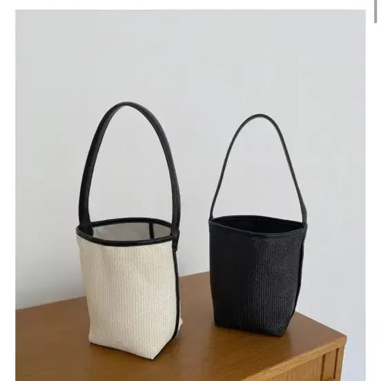 [BUNJANG] Basket Mini Shoulder Bag - Ivory / 바스켓 미니 숄더백 아이보리