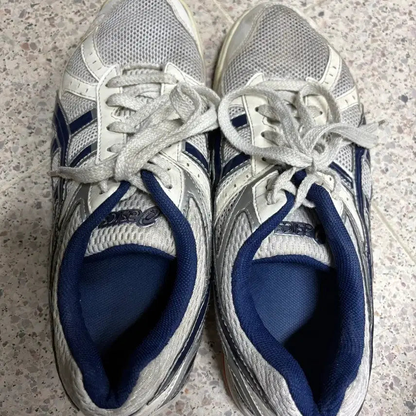 [BUNJANG] Asics Rote Libre White Navy Sneakers (260mm) / 아식스 로테 리브레