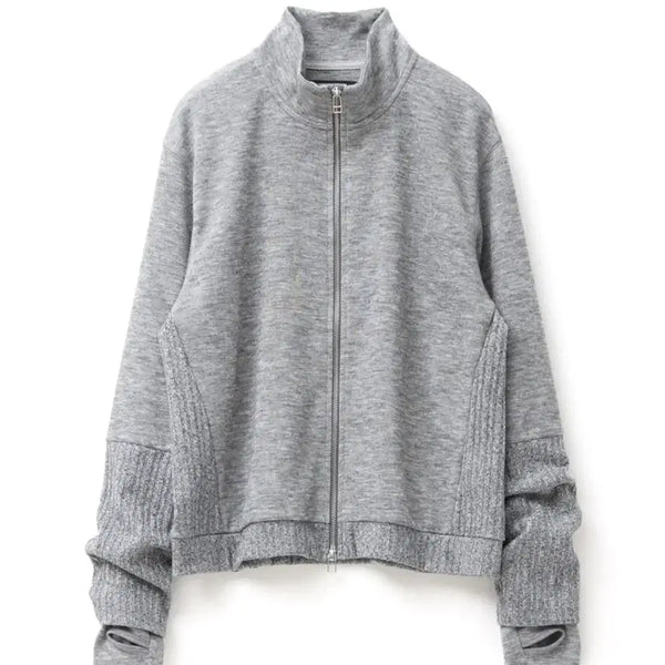 [BUNJANG] Hatching Room Double Sleeve Track Cardigan Grey Size 4 / [4] 해칭룸 더블 슬리브 트랙 가디건