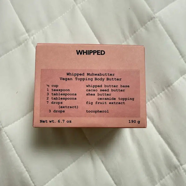 [BUNJANG] WHIPED Vegan Topping Body Butter (Unsealed) / 휩드 무화버터 비건 토핑 바디버터 미개봉