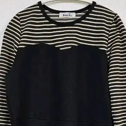 [BUNJANG] Romistory Plus Size Striped Midi Dress / 로미스토리 빅사이즈 스트라이프 원피스 99-100