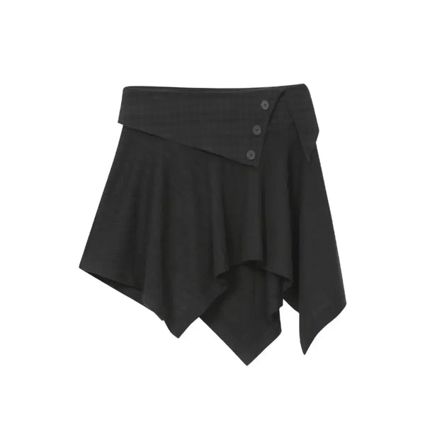 [BUNJANG] Miseki Seoul Unbalanced Flow Mini Skirt Black / 미세키서울 스커트 Miseki seoul Unbalanced flow mini skirt BLACK