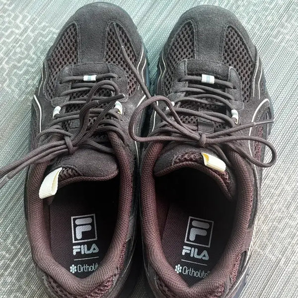 [BUNJANG] Fila Eshaffer Chocolate Sneakers Size 250 / 휠라 에샤페 초코 250(거의 새상품)