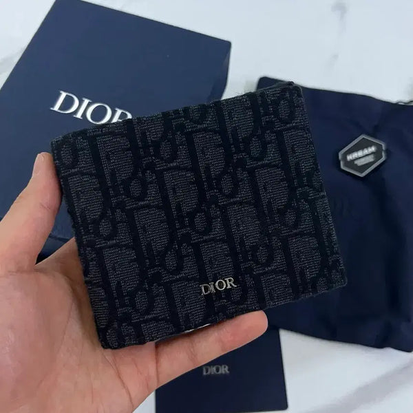 [BUNJANG] Dior Oblique Bifold Wallet Black / [26년구매/크림판/새상품급] 디올 오블리크 반지갑 블랙