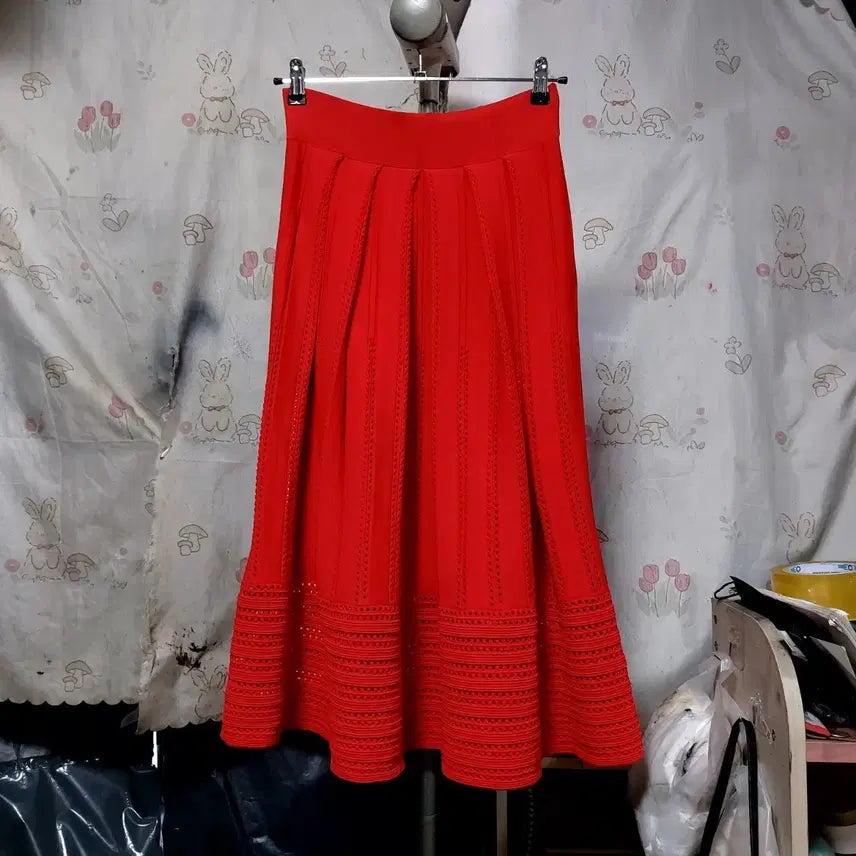 [BUNJANG] Maje Knit Flare Long Skirt / 마쥬   니트  플레어  스커트