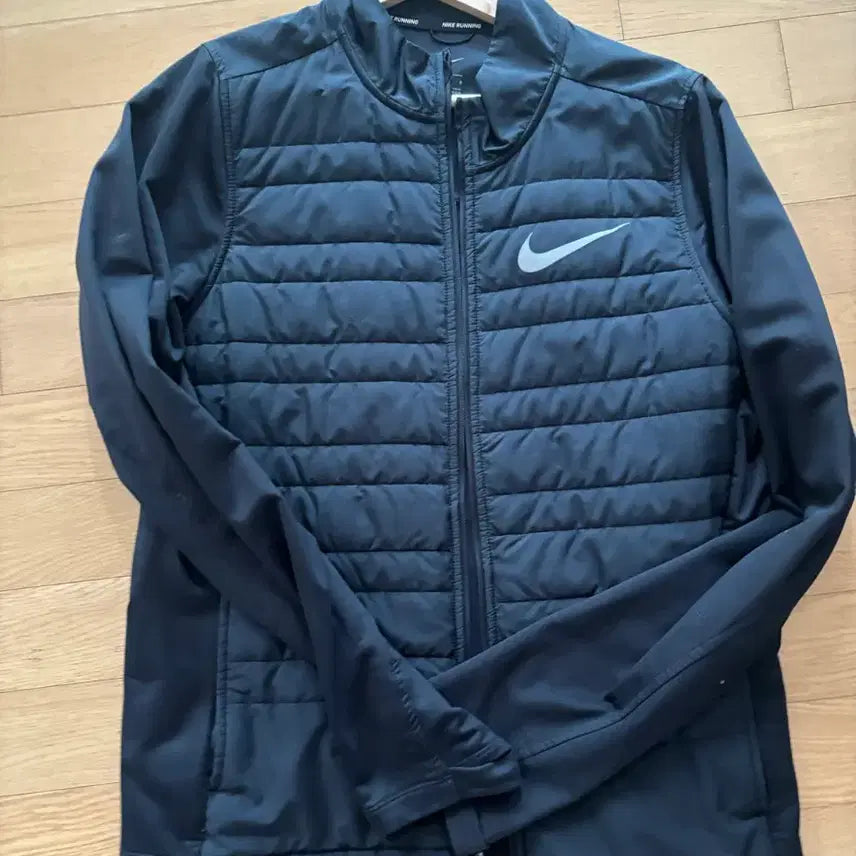 [BUNJANG] Nike Quilted Windbreaker Jacket Black / 나이키 퀼팅 바람막이 자켓 블랙