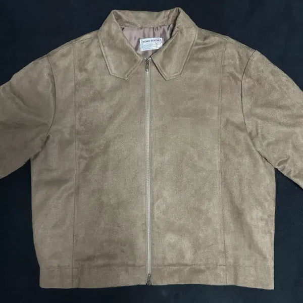 [BUNJANG] Hono Report Cut Suede Collar Blouson / 호노 리포트 컷 카라 자켓 스텀프 스웨이드 블루종