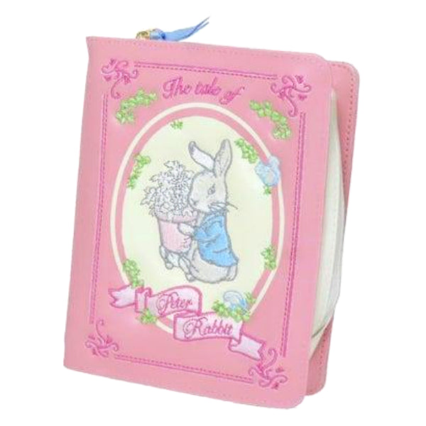 [BUNJANG] Peter Rabbit Book-Shaped Pouch Pink / [당일발송]피터래빗 파우치 책모양 유니크 일본 정품 화장품 다용도 토끼 핑크