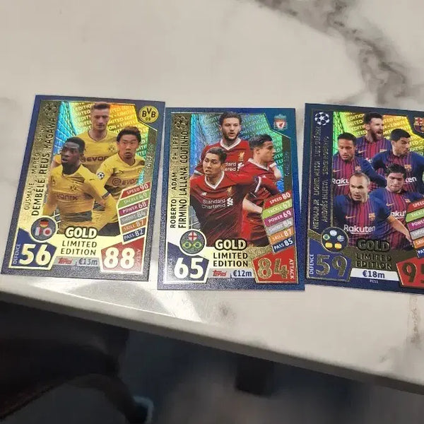 [BUNJANG] Football Card Gold Edition Set / 축구카드 골드에디션