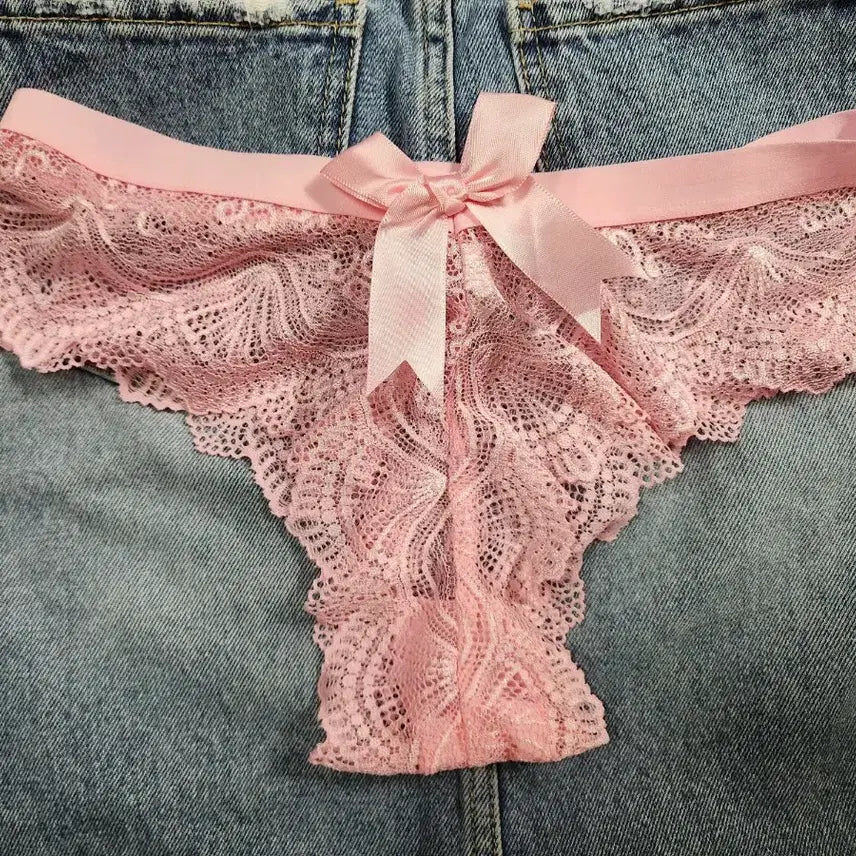 [BUNJANG] Women's Ribbon Thong - Used / 리본 여성 티팬티- 중고상품