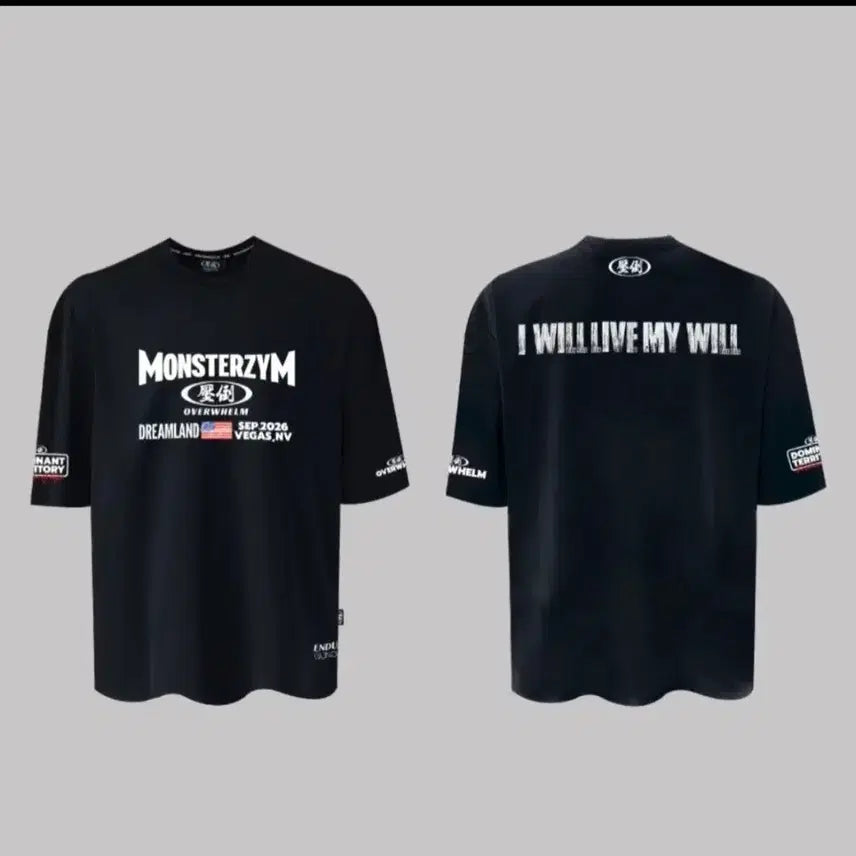 [BUNJANG] Monsterzym Apdoo XL T-Shirt / 몬스터짐 압도 XL