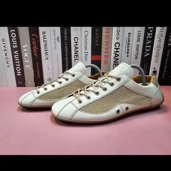 [BUNJANG] Prada Men's Driving Shoes Beige Fabric Mix / 프라다 드라이빙 슈즈