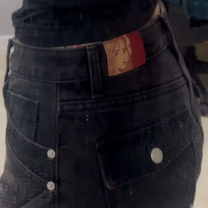 [BUNJANG] Godashin Black Jeans L / 고다신 팬츠 블랙 청바지 L