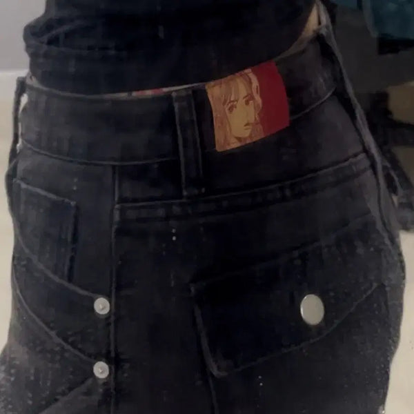 [BUNJANG] Godashin Black Jeans L / 고다신 팬츠 블랙 청바지 L