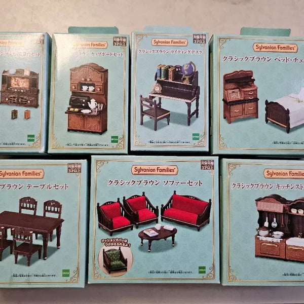 [BUNJANG] Sylvanian Families Classic Furniture 7-Piece Bundle (Sealed) / 실바니안 클래식가구 7종 미개봉 일괄판매