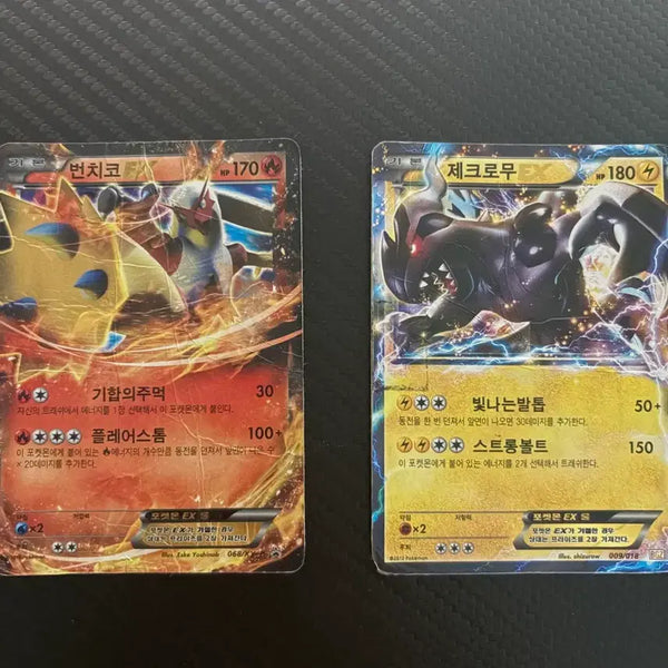 [BUNJANG] Pokemon TCG Reshiram EX & Blaziken EX Bundle Set / 포켓몬 카드 제크로무 EX / 번치코 EX 일괄