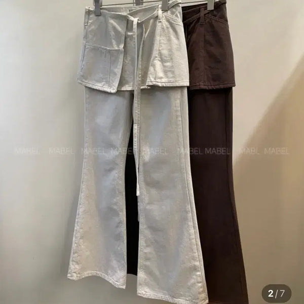 [BUNJANG] More Than Yesterday Door Wrap Pants White S / 모어댄예스터데이 도어 랩팬츠 화이트 s