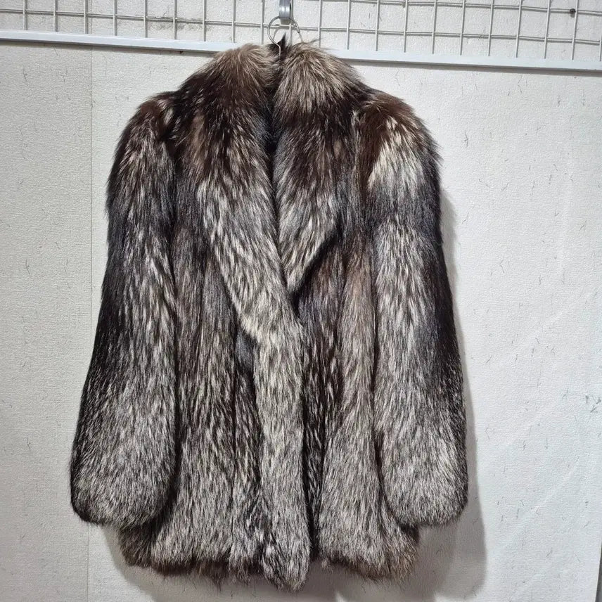 [BUNJANG] Saga Fox Fur Long Coat / 사가폭스퍼 롱코트