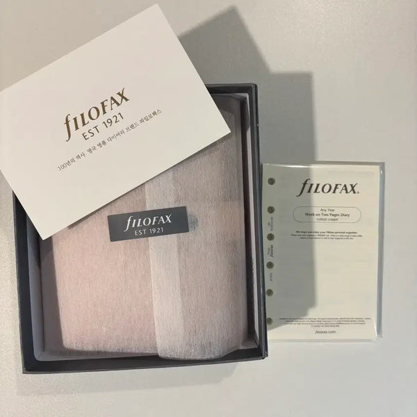 [BUNJANG] Filofax Malden A7 Pink with Various Inserts / 파일로팩스 몰든A7 핑크 (여러 속지포함)