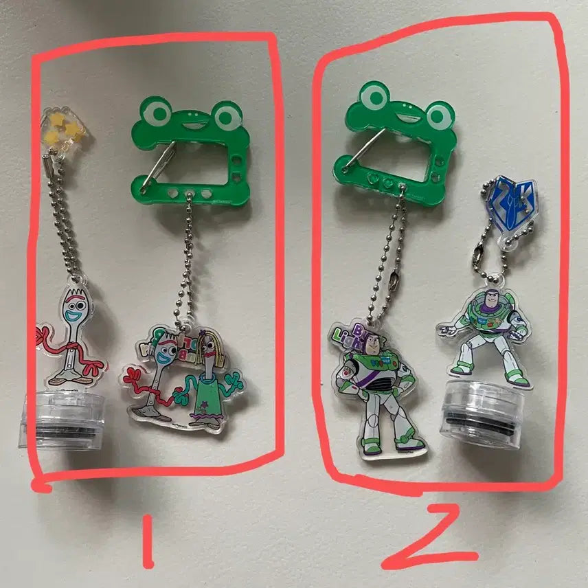 [BUNJANG] Toy Story Keychain & Stamp Set / 토이 스토리 키링 /도장