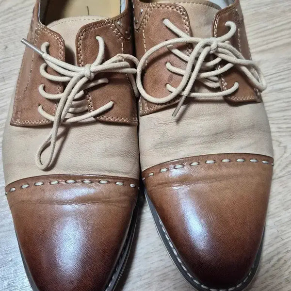 [BUNJANG] 7CUN Men's Wingtip Shoes Brown 260 / 7CUN 남성 윙팁 구두 브라운 260