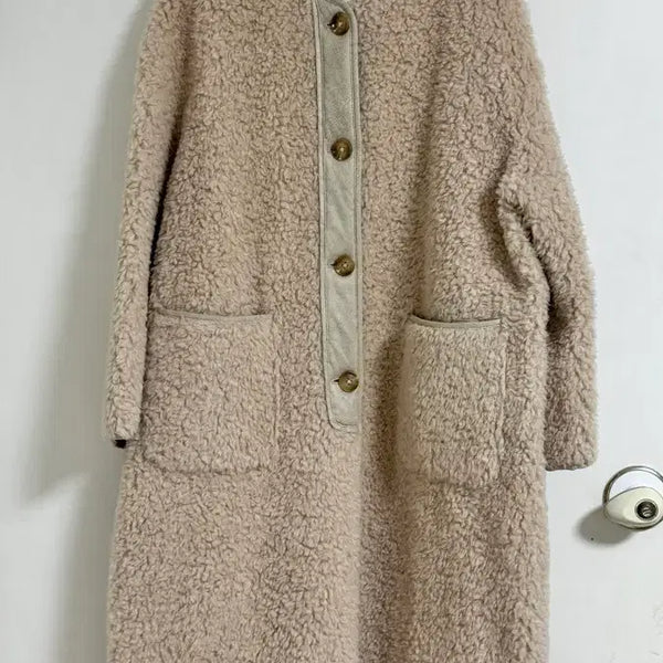 [BUNJANG] Renina Baby Shearling Wool Coat with Scarf Set / 르니나 베이비 베어울코트