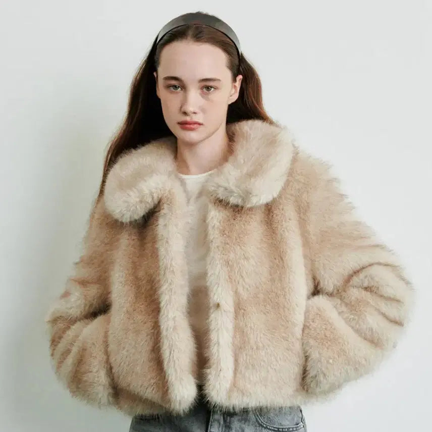 [BUNJANG] Shop Magnet Archive Round Fur Jacket / 샵마그넷, 마그넷 아카이브 라운드 퍼자켓