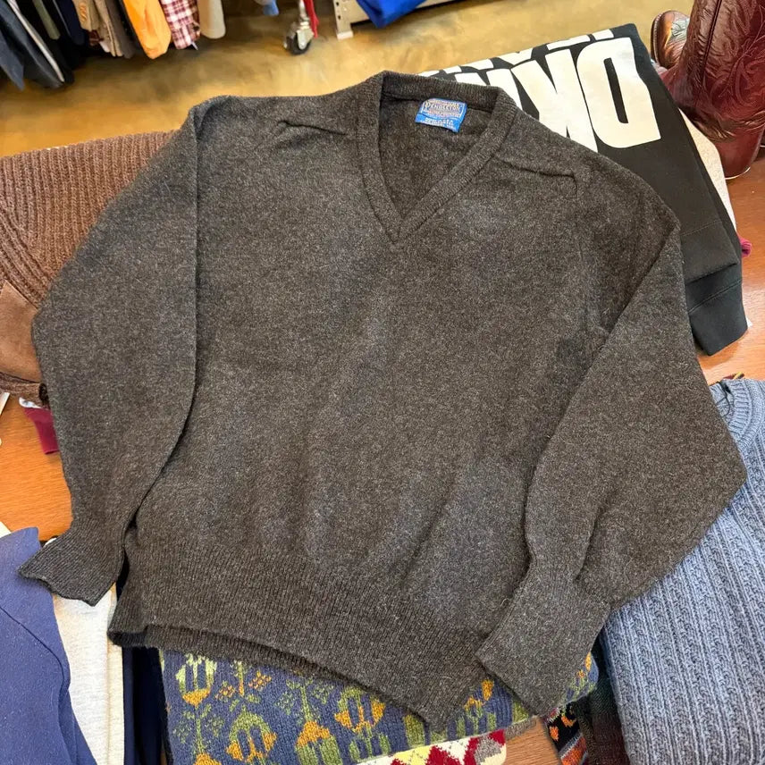 [BUNJANG] 90s Pendleton Ramswool V-Neck Sweater / 90S 펜들턴 V넥 램스울 니트 스웨터 3 MADE IN USA