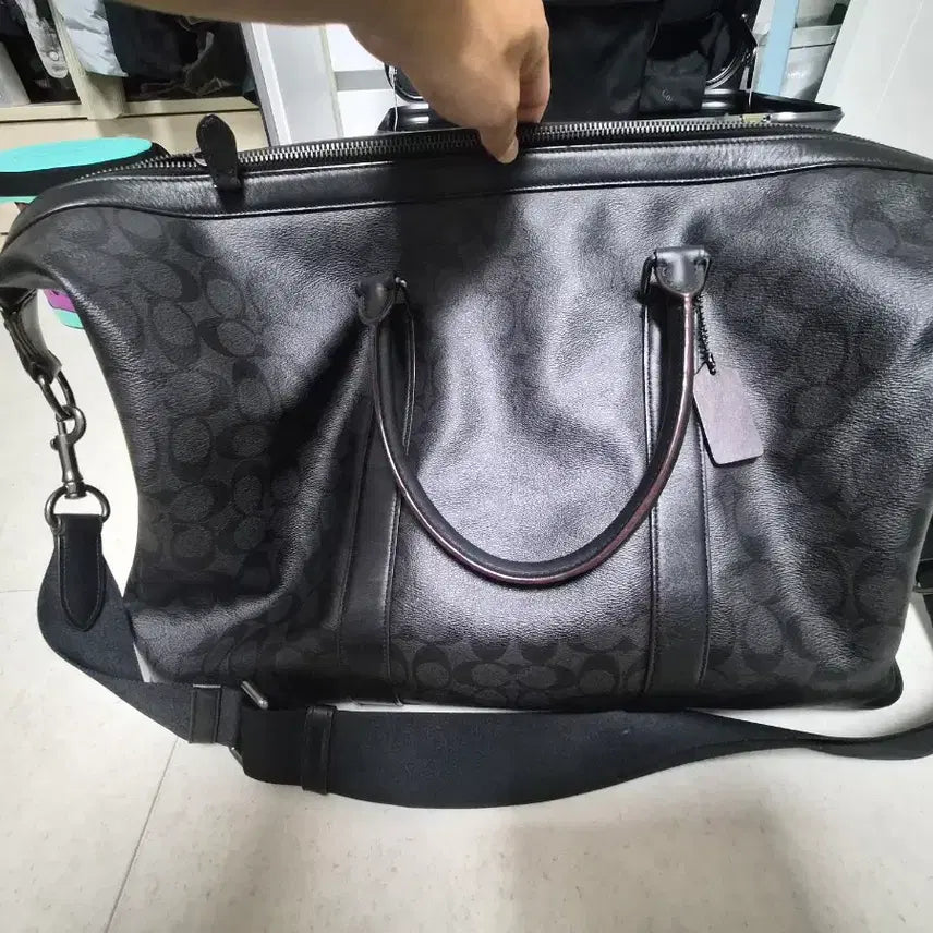 [BUNJANG] Coach Signature Boston Bag / 코치 시그니처 보스턴백