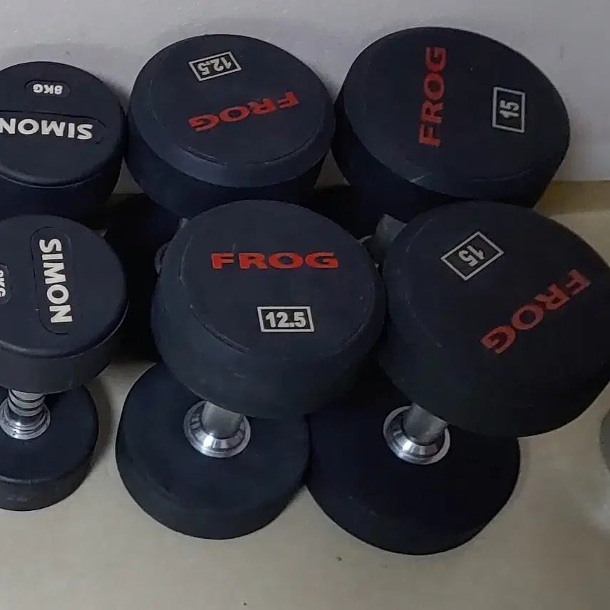 [BUNJANG] Urethane Dumbbell 12.5kg (Pair 2) / 우레탄덤벨 12.5kg  2번