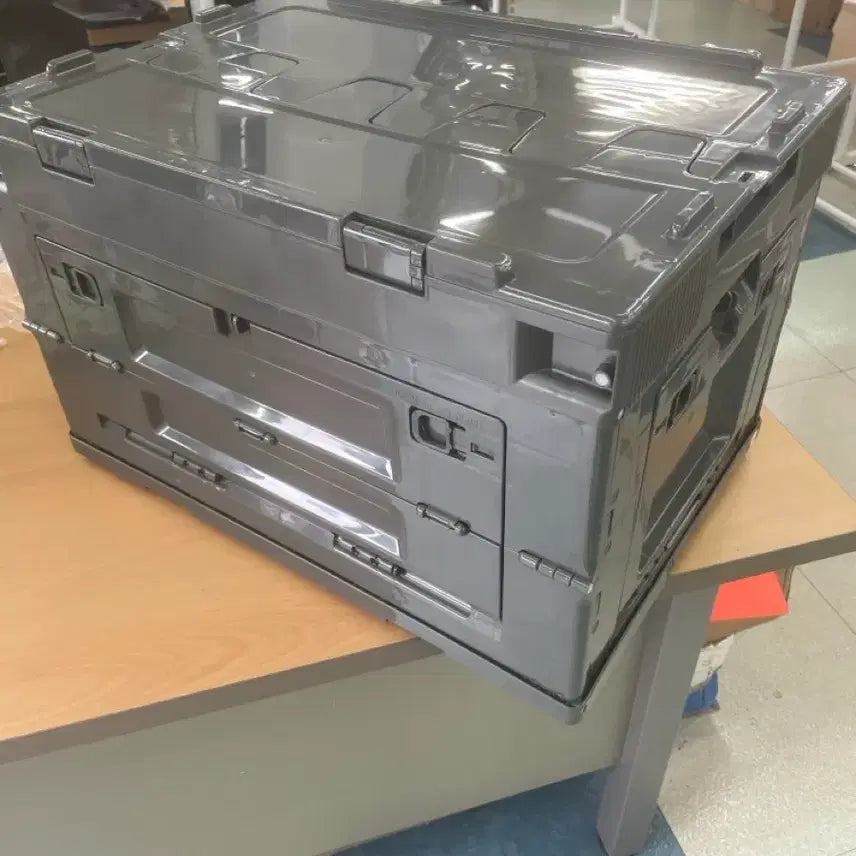 [BUNJANG] 50L Foldable Camping Storage Box (Gray) / 50L 접이식 캠핑 수납박스 (그레이).  새제품