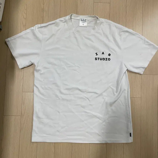 [BUNJANG] IAPP STUDIO Short Sleeve T-shirt XL / 아이앱스튜디오 반팔 화이트블랙 XL